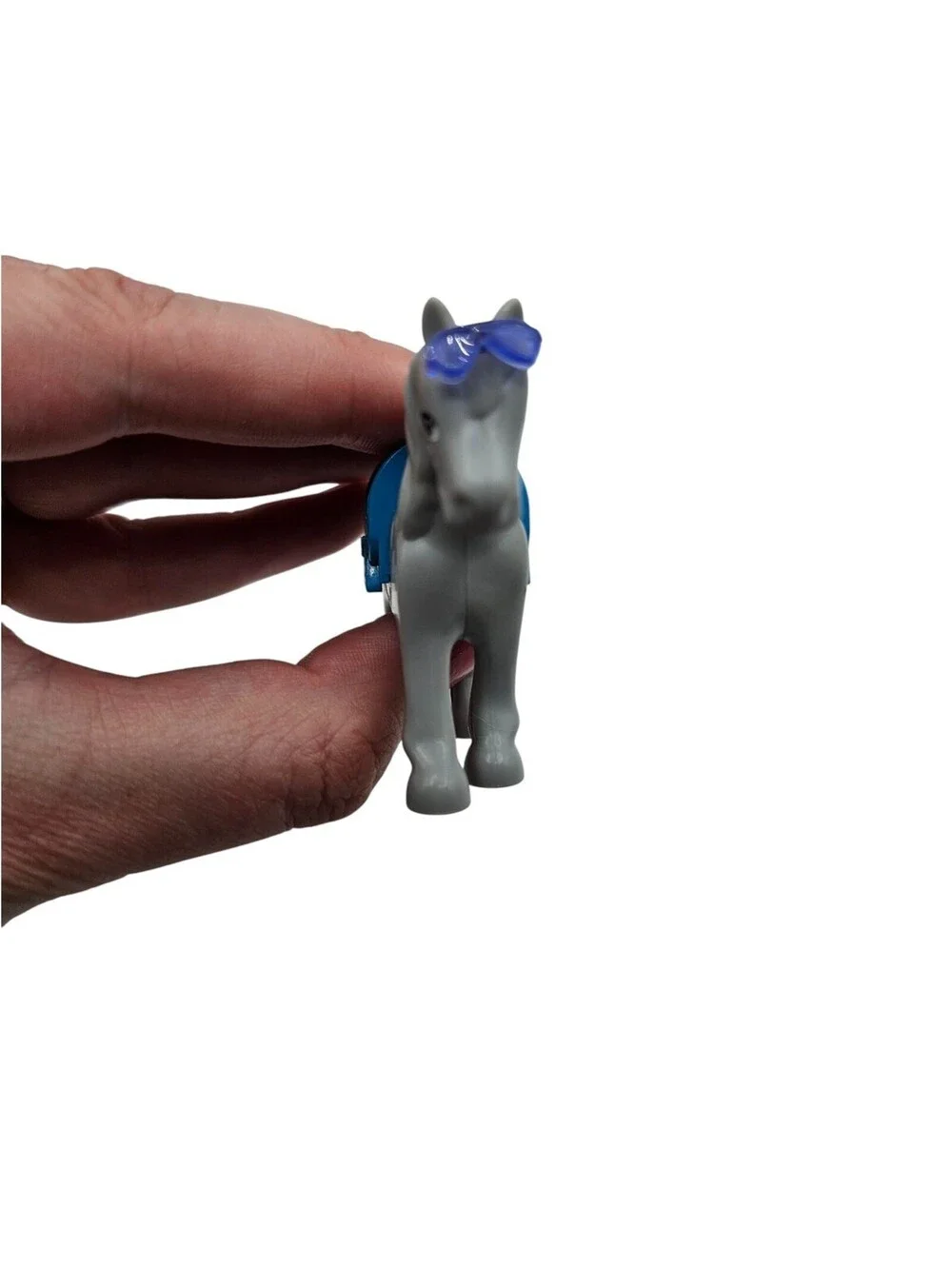 LEGO FRIENDS HORSE Gray Speckled with Blue Saddle